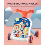 Adaptive 5-In-1 Baby Musical Stroller With Musical Table For Developmental Growth - Image 7