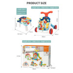 Adaptive 5-In-1 Baby Musical Stroller With Musical Table For Developmental Growth - Image 9