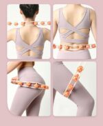 Multifunctional Bump Ball Full body massager | Muscle Relaxation Body Massage 8 Balls Ergonomic Handle Roller (Random color) - Image 9