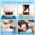 EMS Butterfly Neck Massager For Muscle Pain Relief And Shoulder Relaxation with Remote - Imported - Image 9