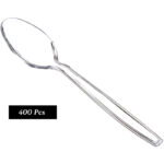4 Packs Of 100PCS Transparent Plastic Spoons For Desserts And Appetizers - Image 5