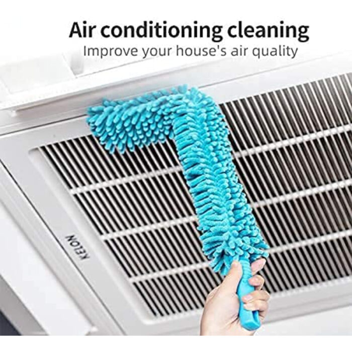 Multi-Functional Flexible Micro Fiber Duster With Telescopic Stainless Steel Handle - Image 4