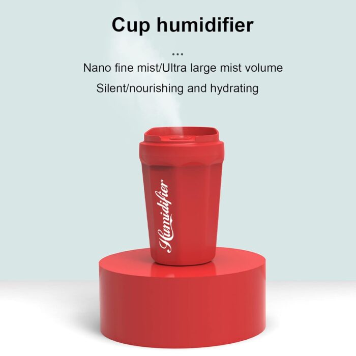 Coke Cup Humidifier Car Home USB Aroma Diffuser Summer Flame Air Coke Cup Cool Mist Bedroom Study Room Mini Humidifier  (random color) - Image 1