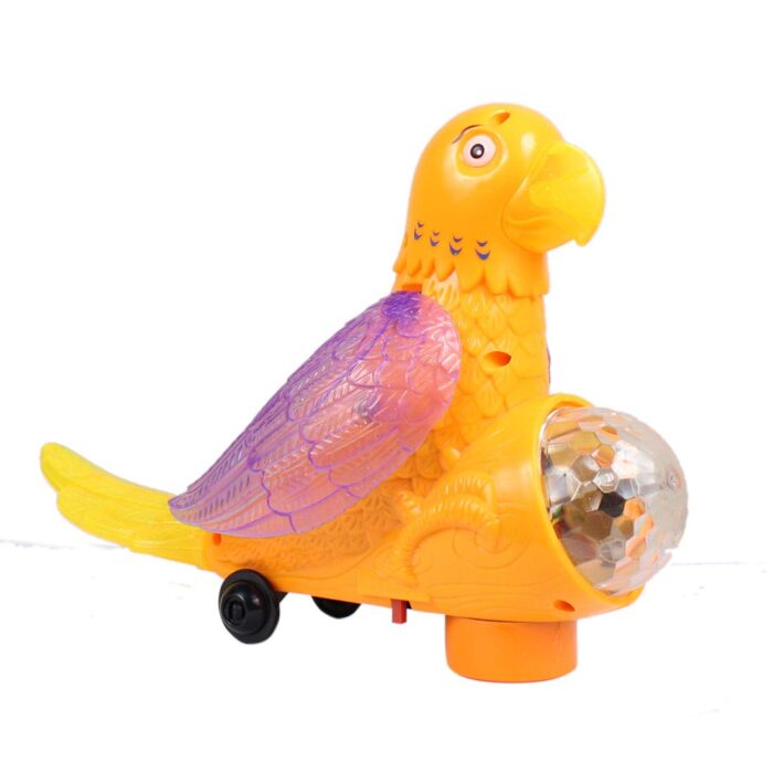 Colorful Electric Bird Parrot With 3D Light And Music Toy For Kids - Image 2