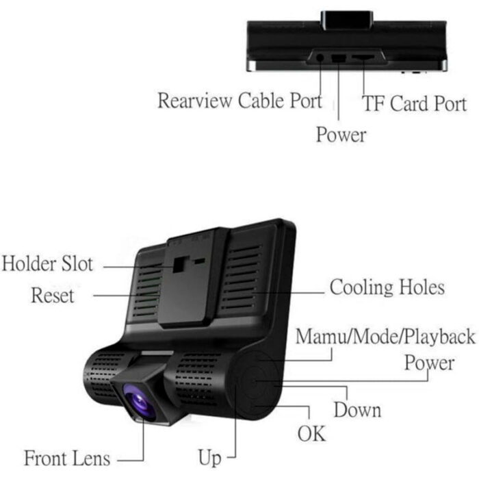 WDR Dashcam 3 Full HD 1080P Video Advanced Car DVR Technology With 170 Degree Wide Angle - Image 3
