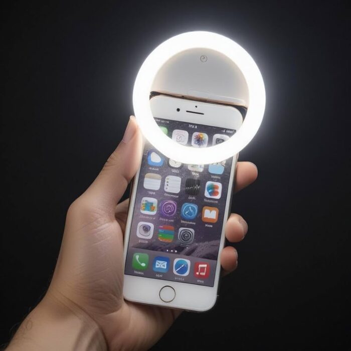 Portable LED Ring Selfie Light Smartphones Tablets Enhancing Ring Light for Photography - Image 5