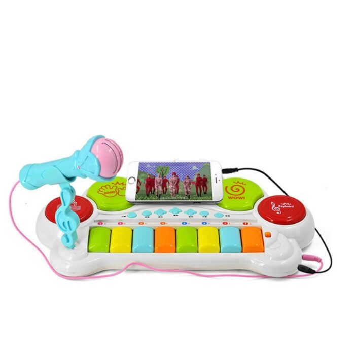 Funny Musical Piano Keyboard Mini Grand Piano Toy For Toddlers With Music Modes Microphone Educational Keyboard Musical Instrument - Image 1