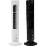 CoolWave USB Vertical Bladeless Tower Fan – Mini Air Conditioner, Quiet Cooling Fan for Home, Office, and Desktop - Image 2