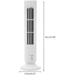 CoolWave USB Vertical Bladeless Tower Fan – Mini Air Conditioner, Quiet Cooling Fan for Home, Office, and Desktop - Image 4
