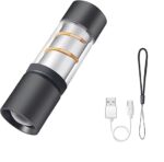 Stainless Steel LED Mini Usb Torch, Mini Pocket Flashlight - White - Image 7