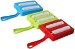 Handheld Carpet Table Crumb Sweeper Plastic Dual Brush Cleaner Collector Roller (random color) - Image 2