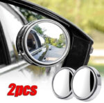 2pcs Round Blind Spot Mirrors – Wide-Angle Lens for Enhanced Rear and Side View Visibility – Convex Mirror for Cars, SUVs, and Trucks – Universal Fit Safety Accessory - Glass Material