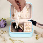 Mini Jewelry Organizer – Stylish and Portable Compact Storage Box for Rings, Earrings, and Necklaces - Image 5