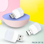 Pack of 10 Mini USB LED Night Lights – Compact Plug-in Lamps for Bedroom, Office, and Travel - Image 6