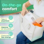 Long Stand Rechargeable Portable Folding Fan | Extendable Floor & Desktop Fan: Silent, Powerful, Portable (Random color) - Image 10