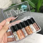 6 PCs set Liquid Glitter Eyeliner, Metallic Shimmer Glitter Eyeshadow, Long Lasting Waterproof Sparkling Eyeliner Eye Shadow - Image 7