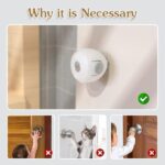 2 pcs door knob cover Baby Safety Door Knob Covers Doorknob Locks Child Children Kids Proof(random color ) - Image 7