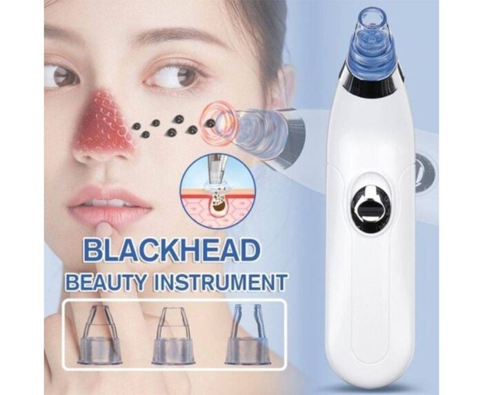 Blackhead Removal Machine-Derma Suction 4 In 1 Black Head Remover Machine-Acne Pimple Pore Cleaner Vacuum Suction Tool - Image 1
