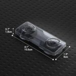 Transparent Black and White Lock Childproof Transparent Refrigerator Lock, Baby Safety French Fridge Door Lock, Freezer Lock, Invisible Cupboard Lock (Random Color) - Image 5