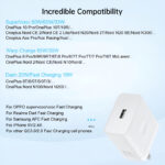 OnePlus 80W Power Adapter Suit with Warp Charge and SuperVOOC-Supported Type-C Cable - Image 3