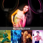 MJ18 45 CM RGB LED Soft Ring Light with 3 Phone Holders and Remote Control - Image 7