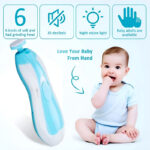 6-in-1 Safe and Efficient Multi-Functional Ergonomic Mini Electric Baby Nail Trimmer - Image 7