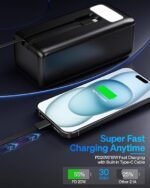 Aspor A350 50,000mAh - Fast Charging with Built-in Flashlight Power Bank for mobile and laptops  (Random color) - Image 5
