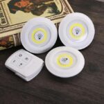 3 Pcs LED Sensor Cabinet Night Lights with Remote Control | Dimmable Closet Lamp Bathroom Indoor House - Image 4