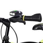 3 LED Bicycle Front Head light & bell siren alarm hooter / cycle light generic - Image 5