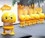 6 Pcs Cute Emoji Bobble Head Dolls Dancing Toys for home and car decoration - Image 6
