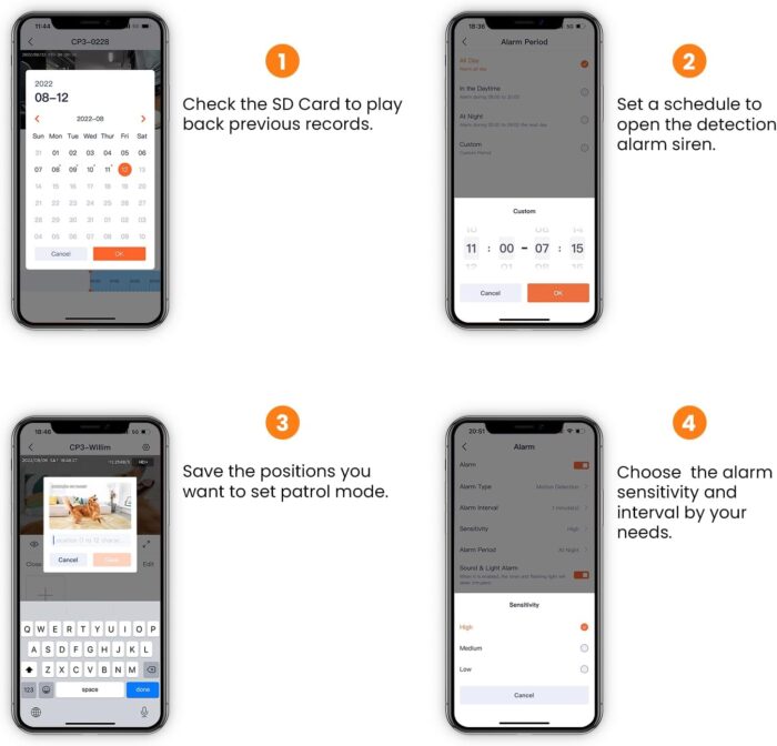 Tenda CP3 V2.2 360 Degree Super HD 1080P Security Pan/Tilt Camera With Voice Control, Human Detection, Two-Way Audio - Image 12
