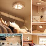 3 Pcs LED Sensor Cabinet Night Lights with Remote Control | Dimmable Closet Lamp Bathroom Indoor House - Image 5