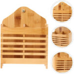 Kitchen Wooden Mini Spoon Holder And Bamboo Chopstick Basket - Image 4