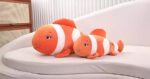 Clown Fish Soft Stuffed Plush Sea Animal Pillow for Kids Boys & Girls Birthday Gifts (Color: Orange and White Size: 65 cm) - Image 6
