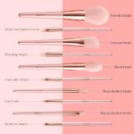 Sweet Beauty 10 PCs Makeup Brush Set | Complete Brush Kit for Professional and Beginner (Random color) - Image 7