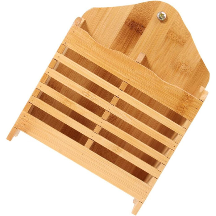 Kitchen Wooden Mini Spoon Holder And Bamboo Chopstick Basket - Image 6