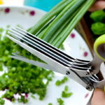 5-Layer Multifunctional Vegetable & Fruit Cutter Kitchen Scissor - Image 2