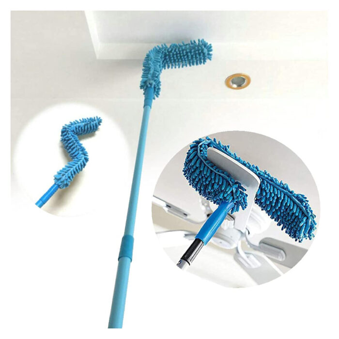Multi-Functional Flexible Micro Fiber Duster With Telescopic Stainless Steel Handle - Image 6