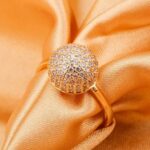 Golden Elegant Royal Trendy Shinny Crystal Fashion Jewelry Ring - Image 4