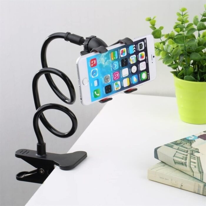61QxIAjXdPL._AC_SL1000_.jpg Mobile Phone Stand Holder Flexible and Power Full Grip - 360 Degree Rotating Mobile Stand Bedside Able Lazy Snake Mobile Phone Holder - Random Color - Image 1