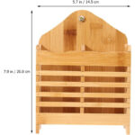 Kitchen Wooden Mini Spoon Holder And Bamboo Chopstick Basket - Image 7