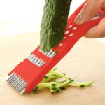 Multifunctional fruit Vegetables Peeler Grater Shredder Cutter - Pack of 3 (Random color) - Image 4