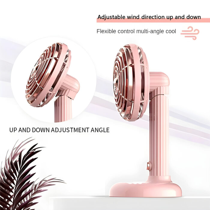 Compact Mini Portable USB Rechargeable Lightweight Handheld Cooling Fan With Adjustable Angle For Living Room, Bedroom And Office - Image 11