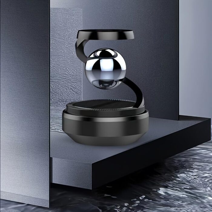 Star Solar Powered Levitating Ball Air Freshener for Car Dashboard, Aesthetic Car Decor | Best Quality ( Random Color ) - Image 1