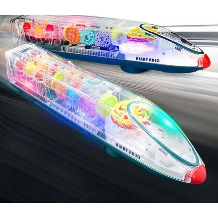 Colorful Chocozone Gear Train with Lights & Bump & Musical Go Action Toy for Kids - Image 1