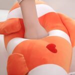 Clown Fish Soft Stuffed Plush Sea Animal Pillow for Kids Boys & Girls Birthday Gifts (Color: Orange and White Size: 65 cm) - Image 4