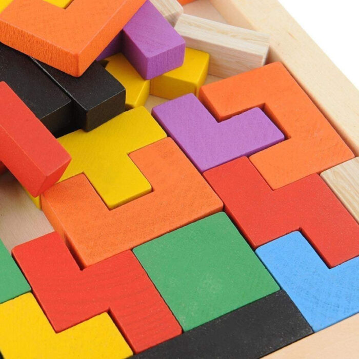 Children Pre-school Educational Colorful 3D Tangram Math Cube Imagination Shapes Game Puzzle Toy for Kids - Image 9