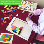 Children Pre-school Educational Colorful 3D Tangram Math Cube Imagination Shapes Game Puzzle Toy for Kids - Image 3
