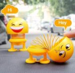 6 Pcs Cute Emoji Bobble Head Dolls Dancing Toys for home and car decoration - Image 5
