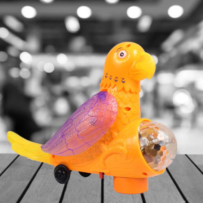 Colorful Electric Bird Parrot With 3D Light And Music Toy For Kids - Image 3